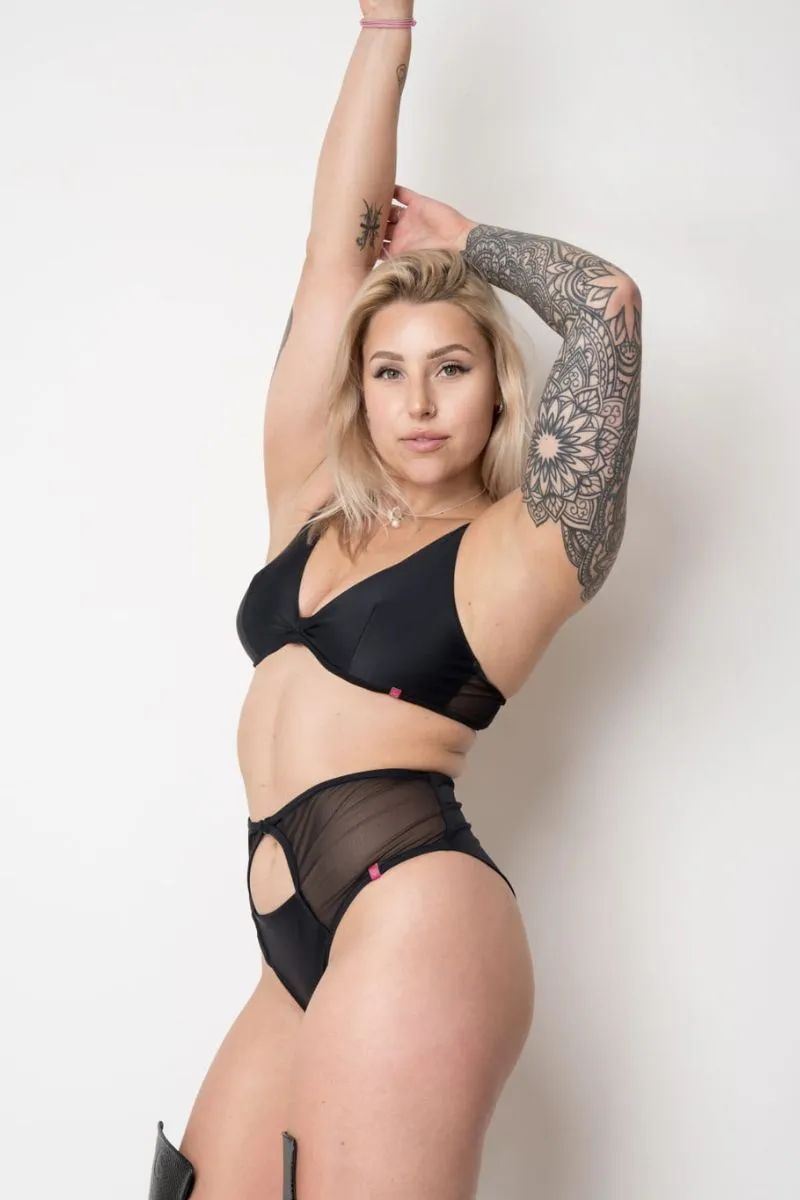 Pole Addict Slightly Spicy Bottoms - Black