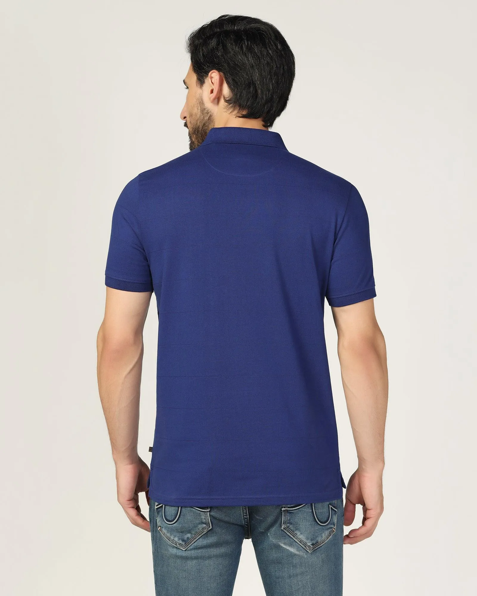 Polo Navy Stripe T-Shirt - Strape