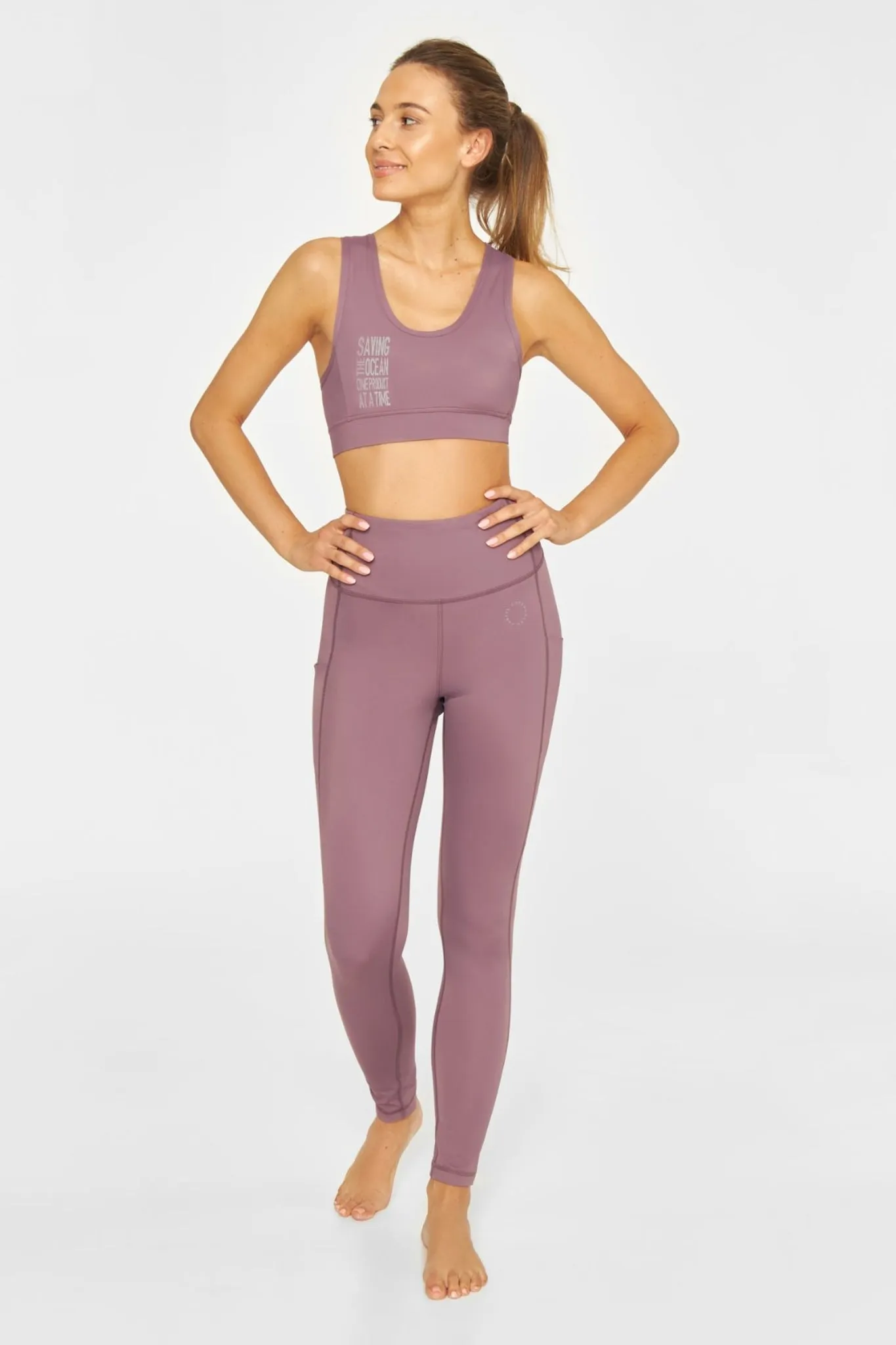 Power High-Waist Leggings Statement Plum