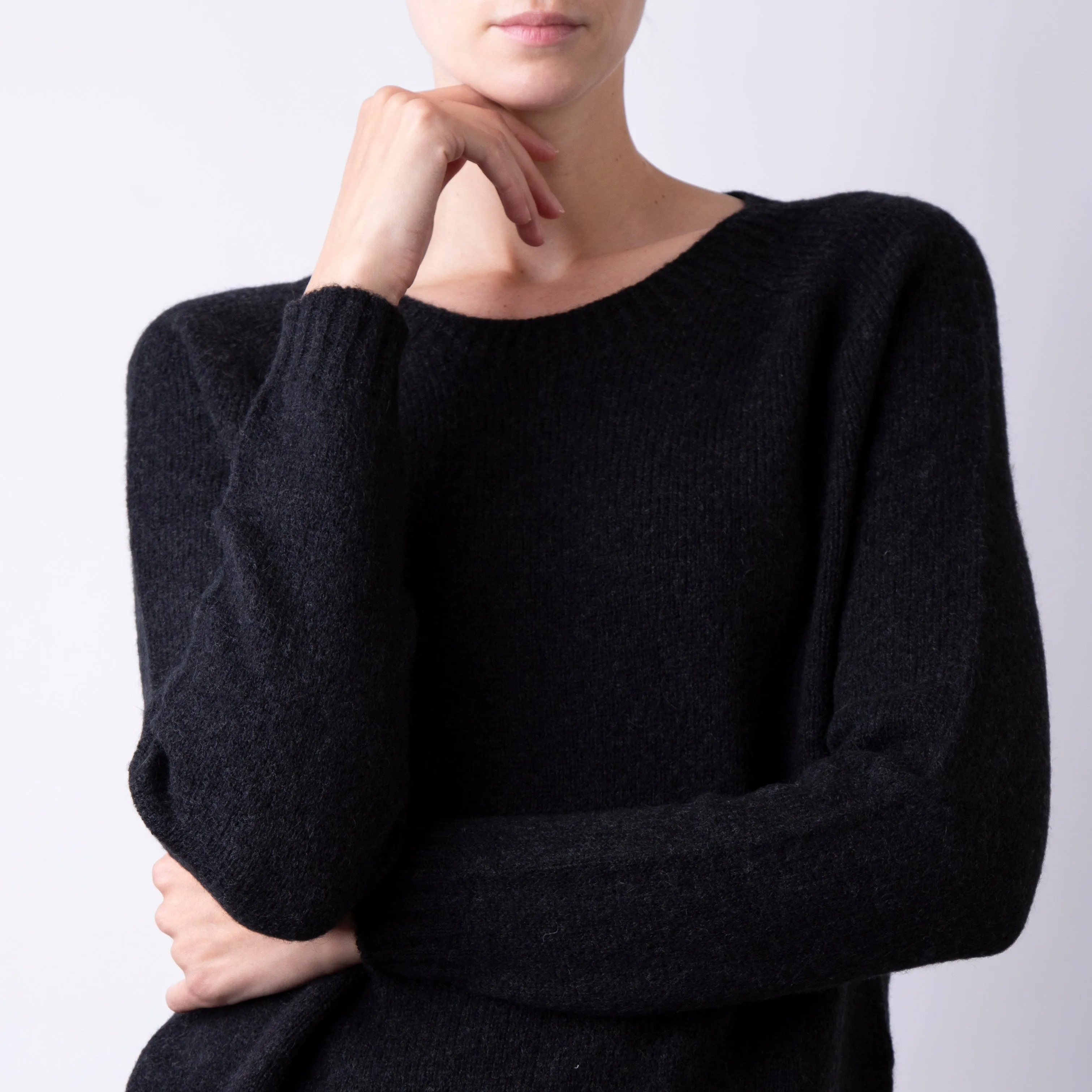 ROBERTO COLLINA SWEATER A36601 09 BLACK