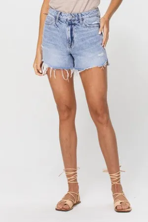 Sacrifice Super High Rise Denim Shorts