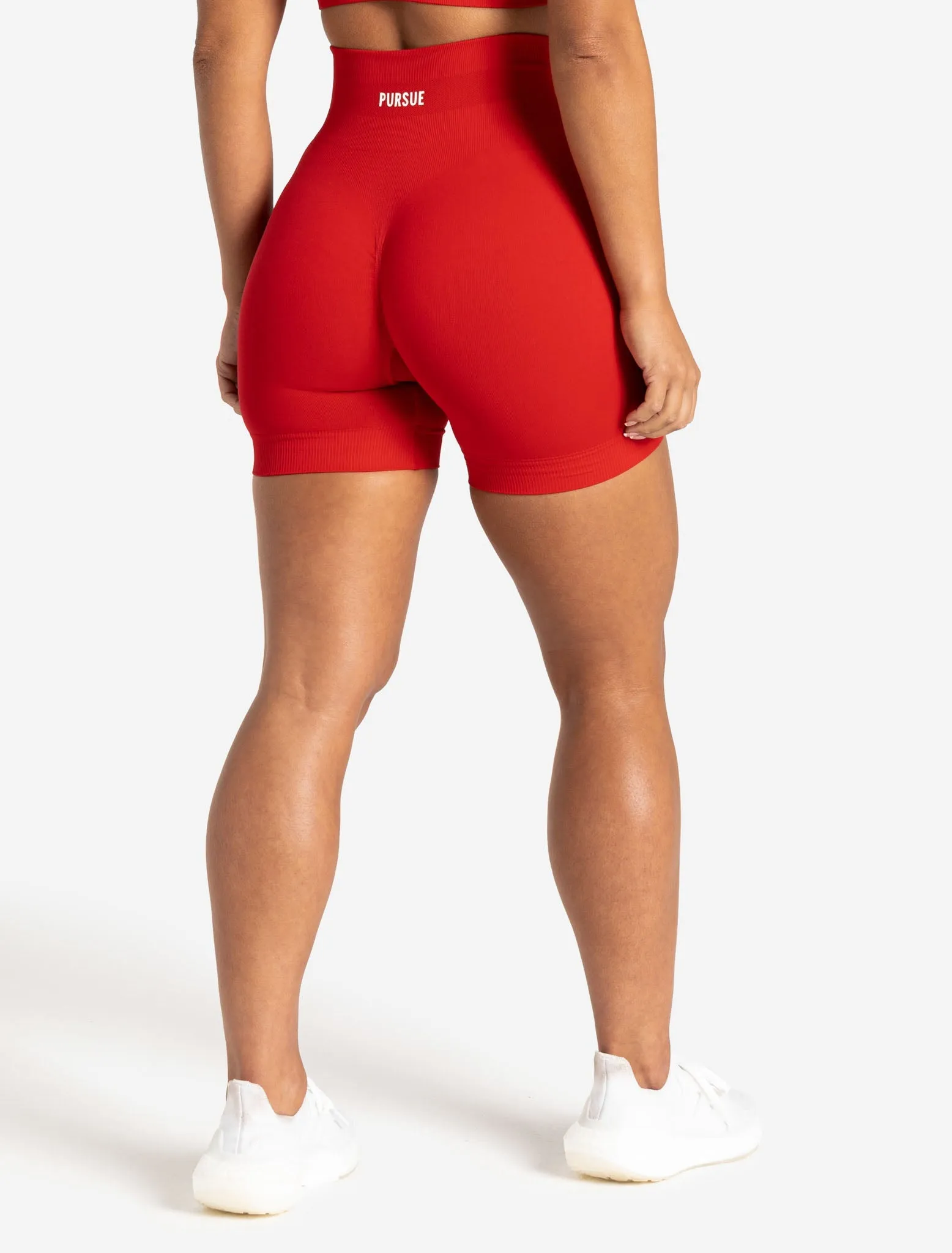 Scrunch Seamless Shorts - Candy Red