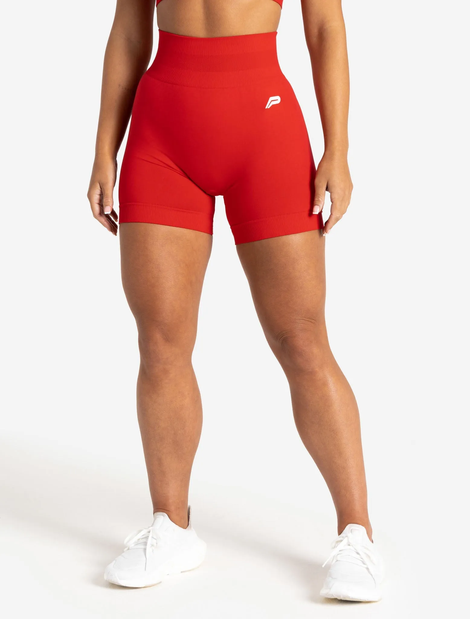 Scrunch Seamless Shorts - Candy Red