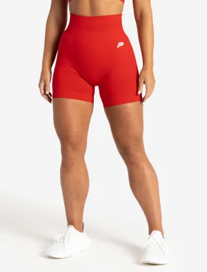 Scrunch Seamless Shorts - Candy Red