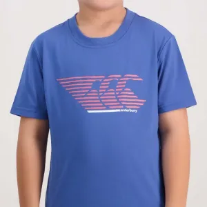 Stripe CCC Kids Tee - bights cobalt