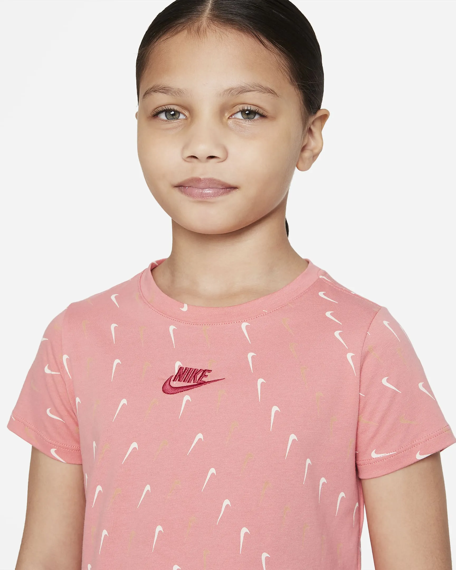 T-SHIRT GIRLS SWOOSH REPEAT