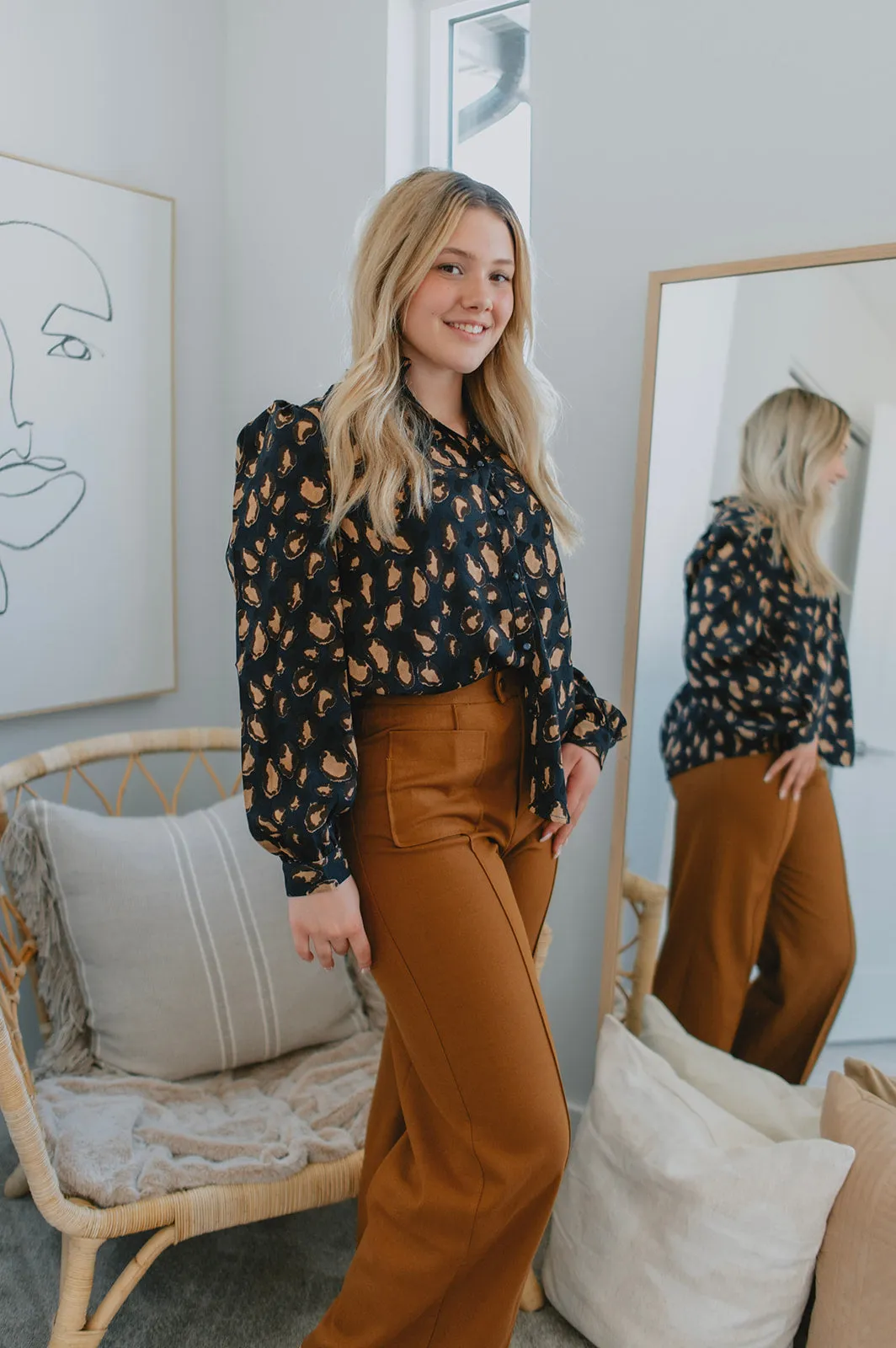 The Elora Trouser - Mustard