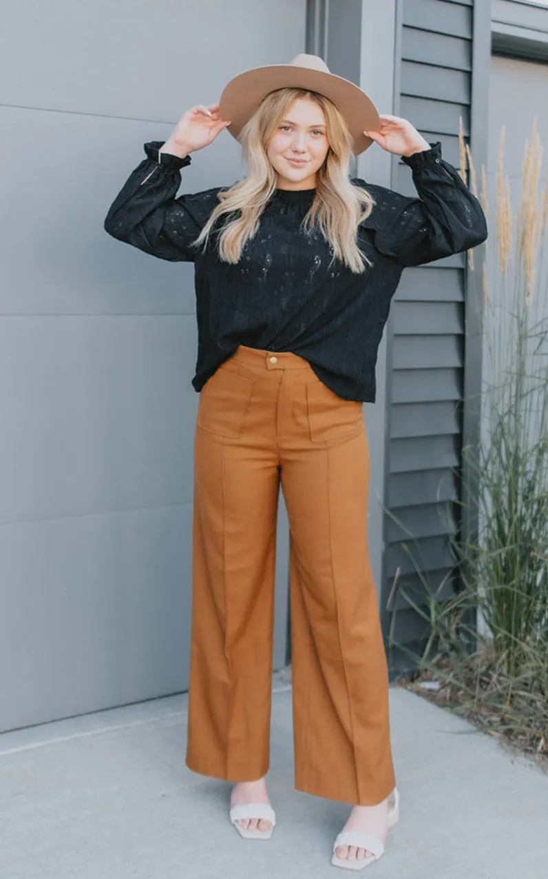 The Elora Trouser - Mustard