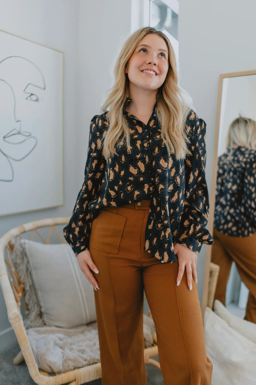 The Elora Trouser - Mustard