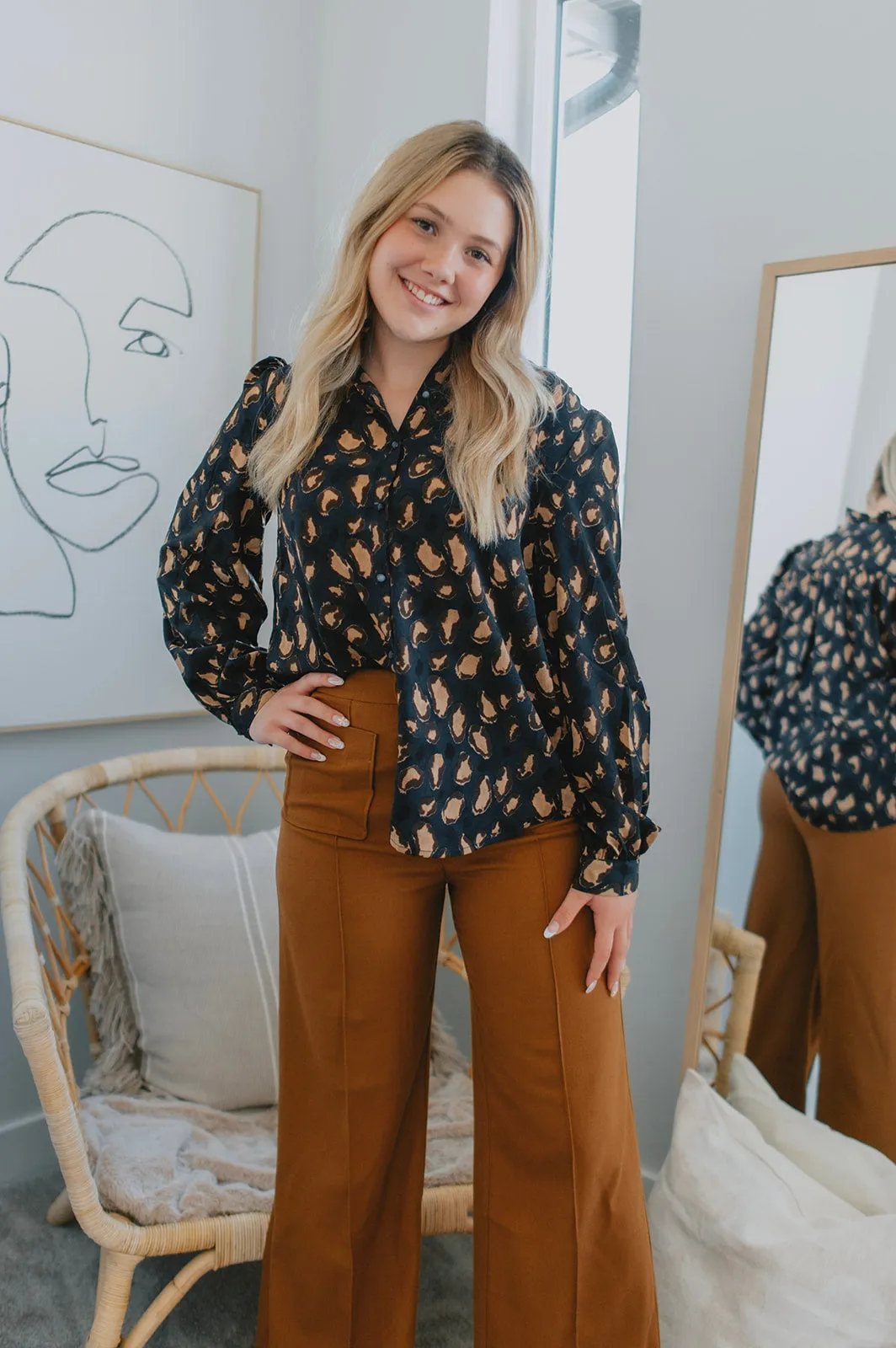 The Elora Trouser - Mustard