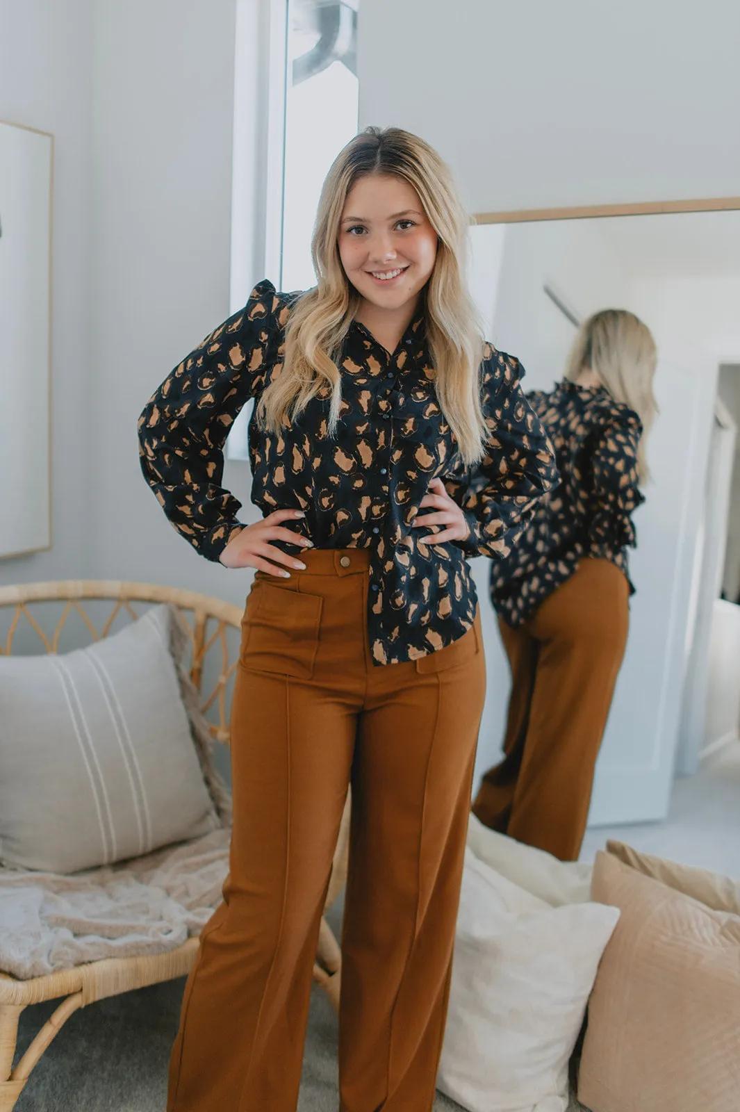 The Elora Trouser - Mustard