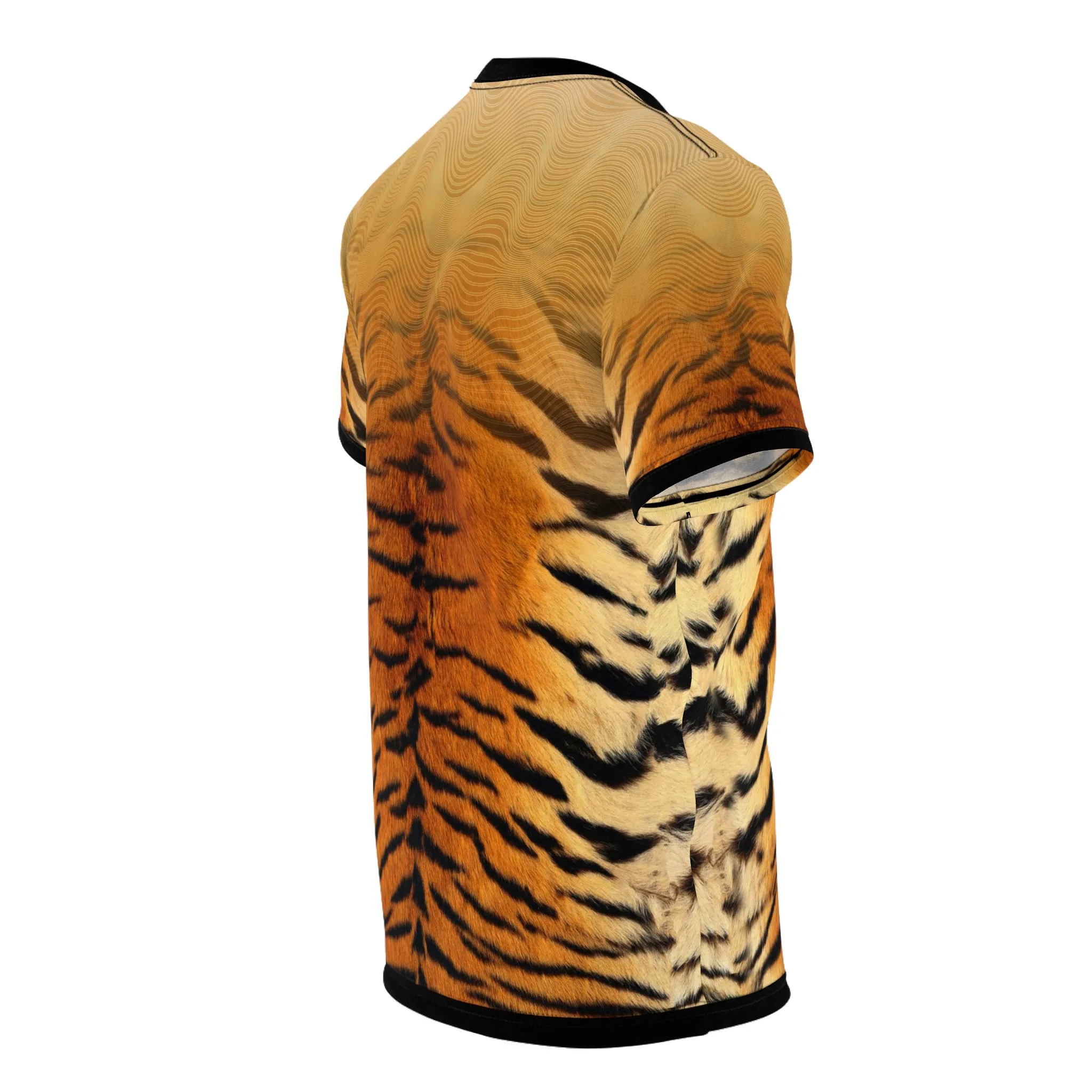 Tiger Print T-Shirt Unisex Tee Animal Print T-Shirt All Over Print Unisex T-Shirt  | 100178