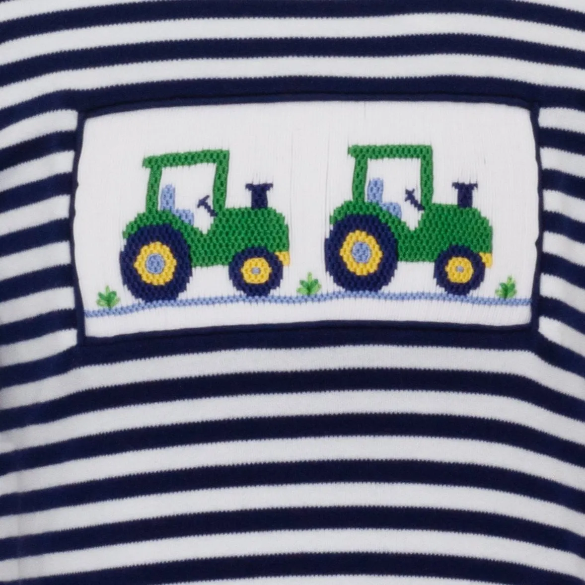 Tractor Smocked Knit T-Shirt