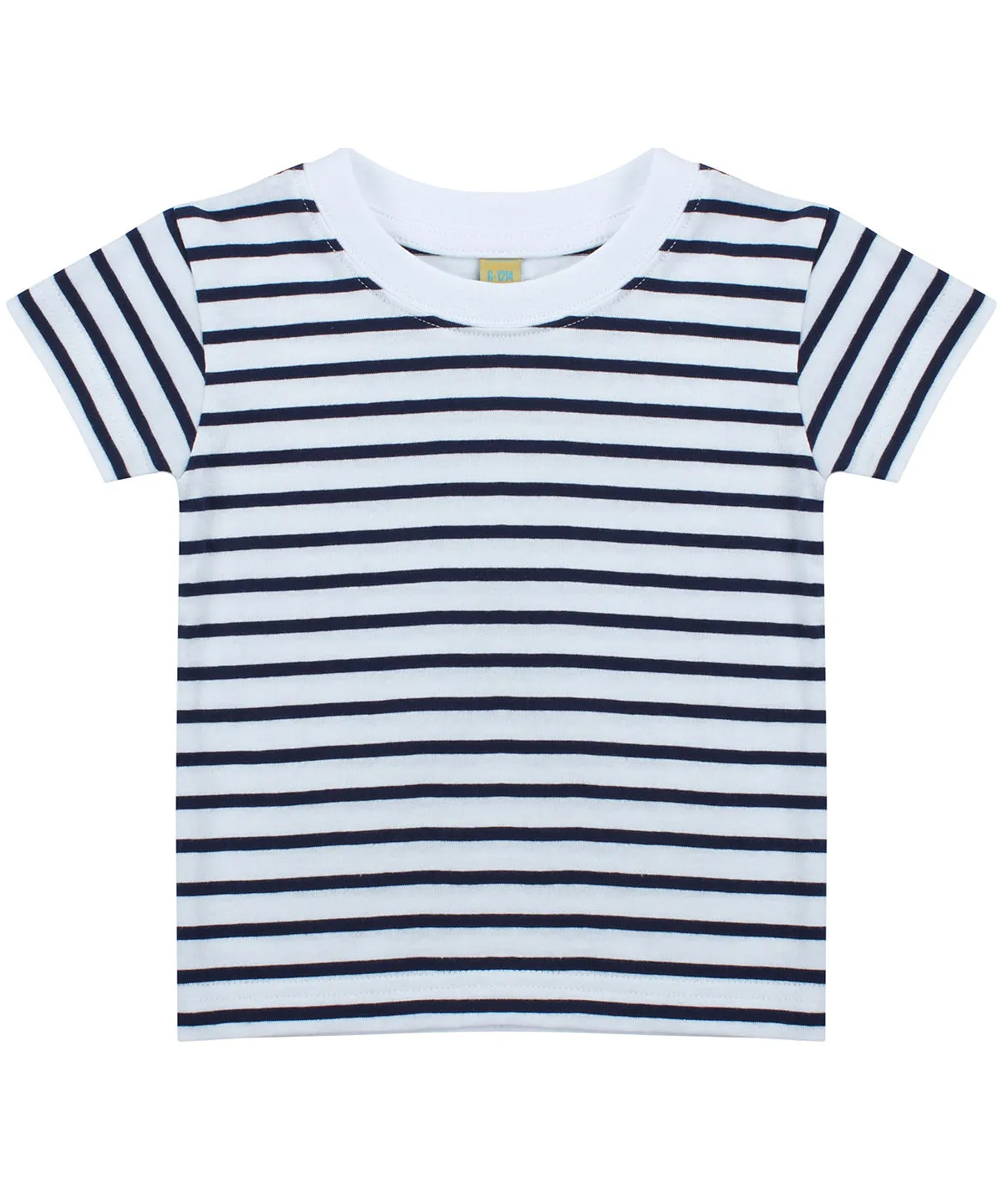 White/Oxford Navy - Short sleeve striped t-shirt