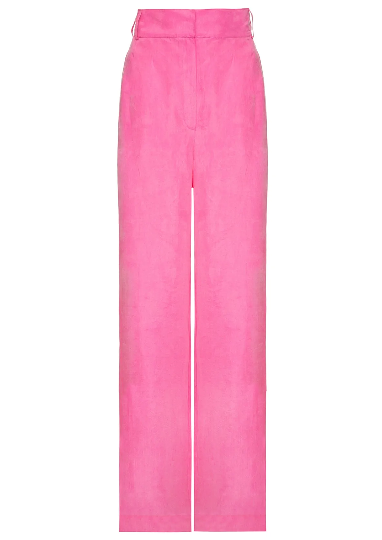 Wide-Leg Cupro Trousers